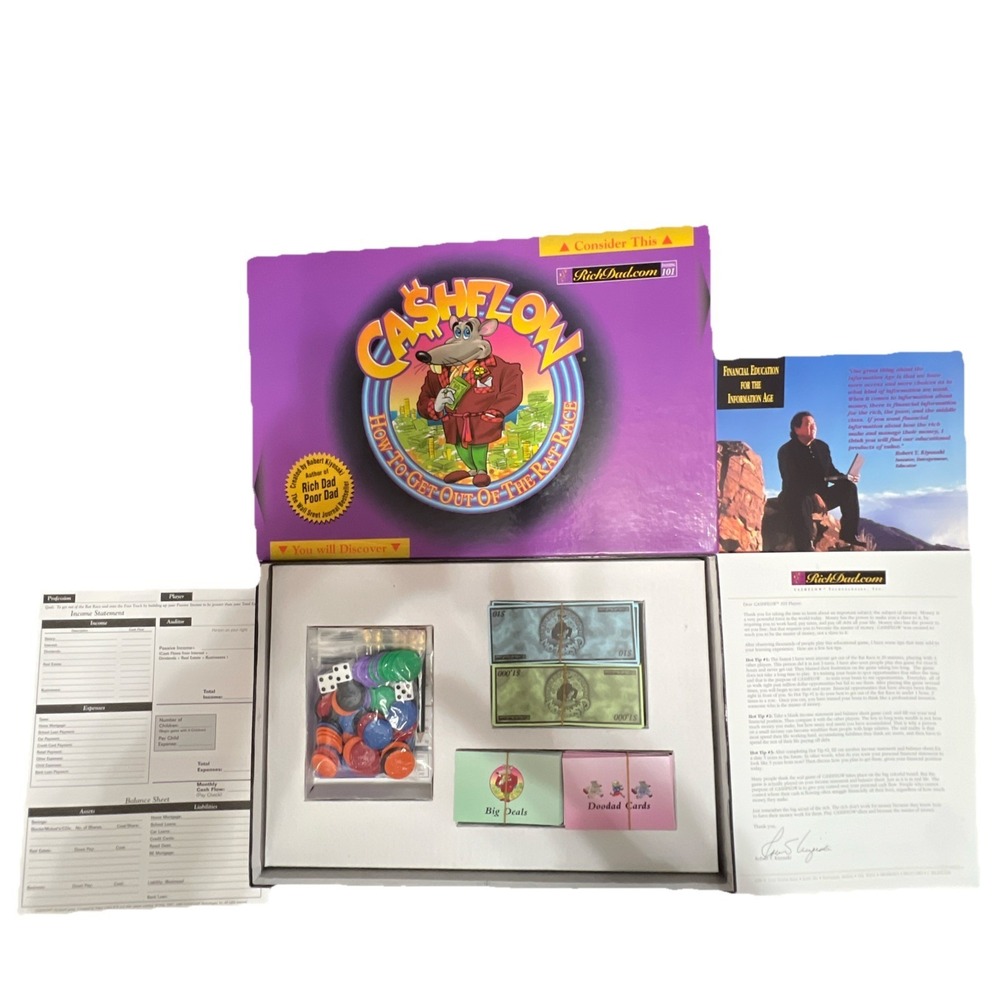 Cashflow 101 Board Game –‎ Rich Dad Investing Financial Education Game Complete